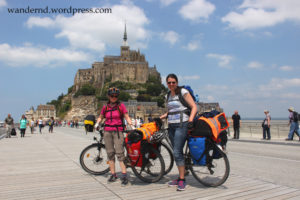 Mit dem Rad fuhren wir 2015 zum Mont St. Michel