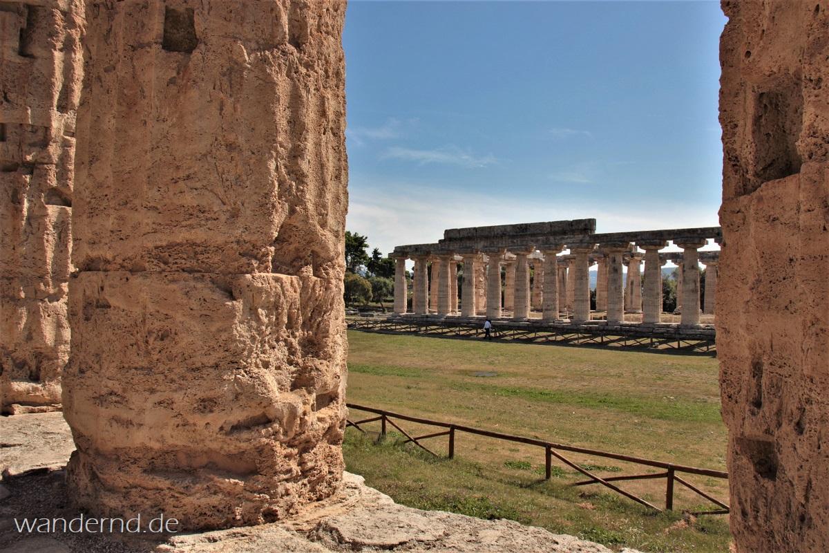 die sogenannte "Basilika" - Der Hera-Tempel in Paestum