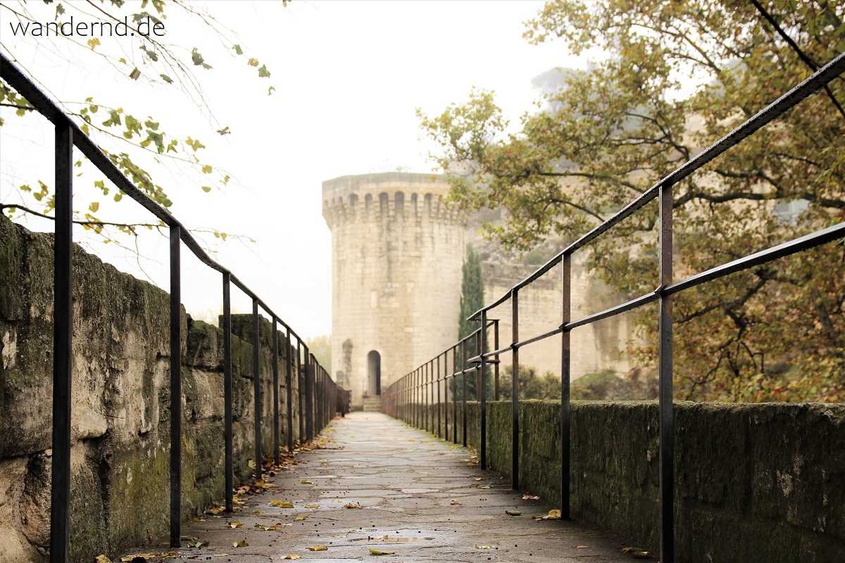 auf der Stadtmauer von Avignon