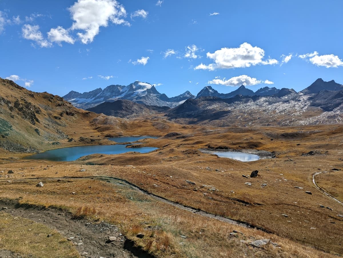 Wandern in Italien: Laghi Trebecchi oberhalb des Lago Rosset im Gran Paradiso Nationalpark