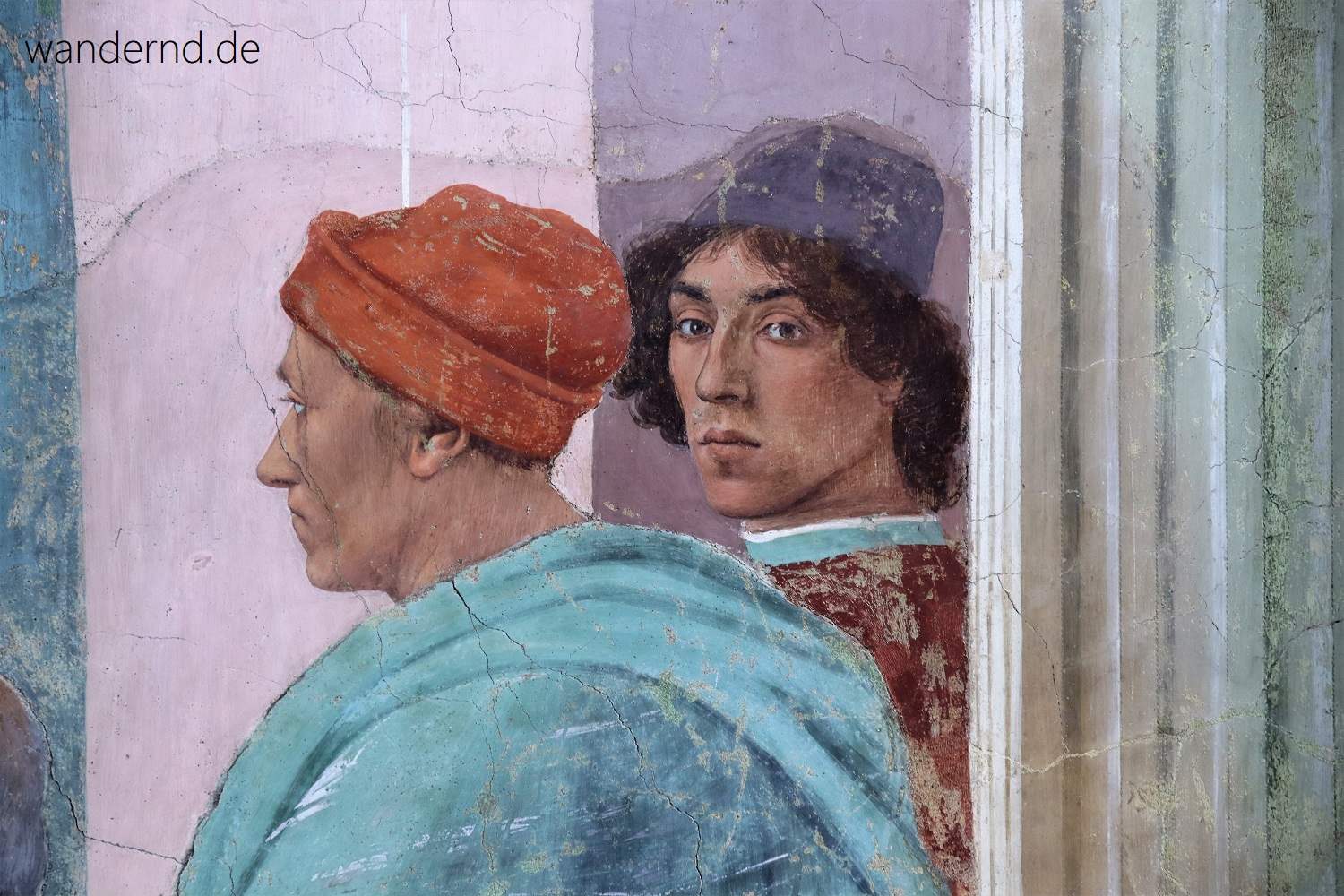 Selbstbildnis des Filippino Lippi in der Capella Brancacci, Florenz