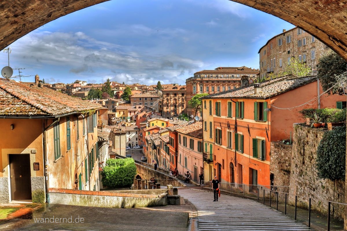 Perugia. Ab hier pilgerte ich alleine weiter