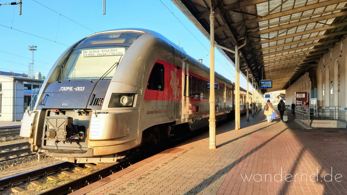 Mit dem Zug durchs Baltikum - von Vilnius nach Riga und Tallinn. Seit 2025 geht es einfacher
