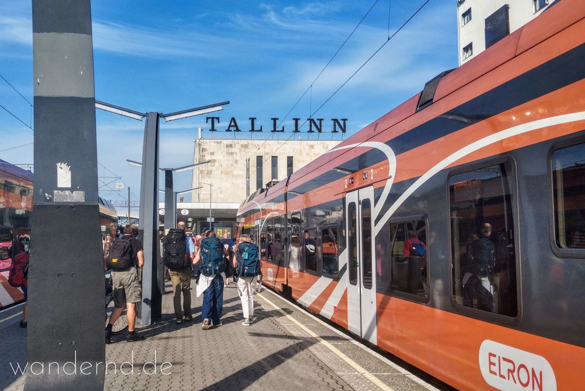 Ankunft in Tallinn bei meiner Reise mit dem Zug durchs Baltikum