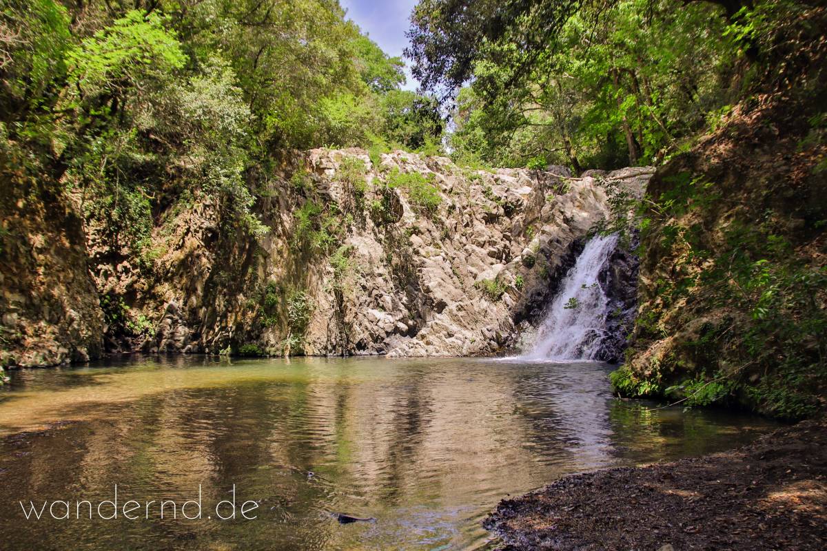Ausflug ab Rom: Wandern bei Cerveteri. Cascata del Arenile
